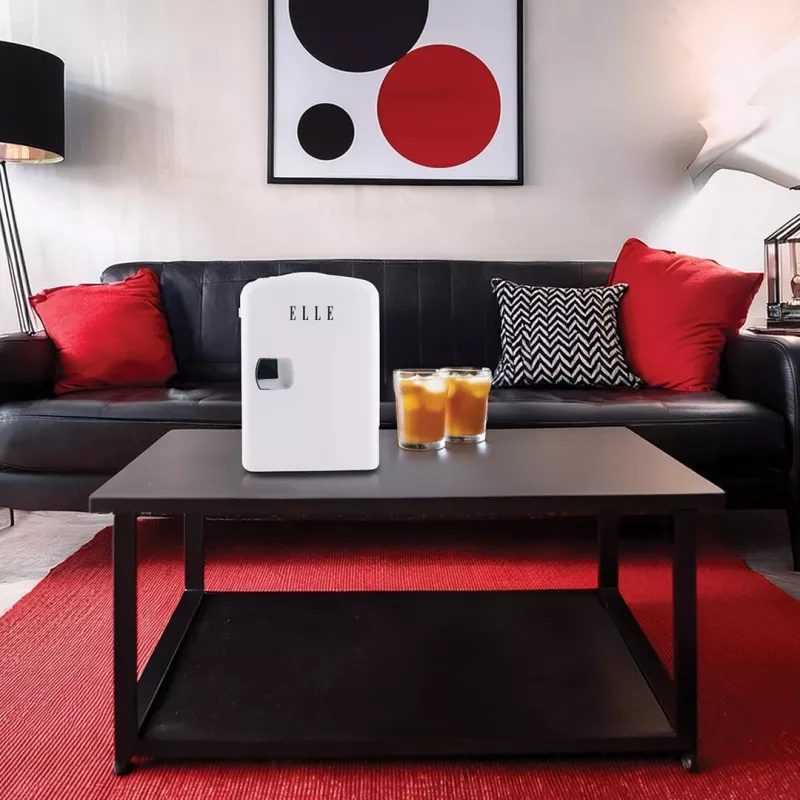 ELLE Home ESDAF101WHEU Mini Šaldytuvas 4L Baltas