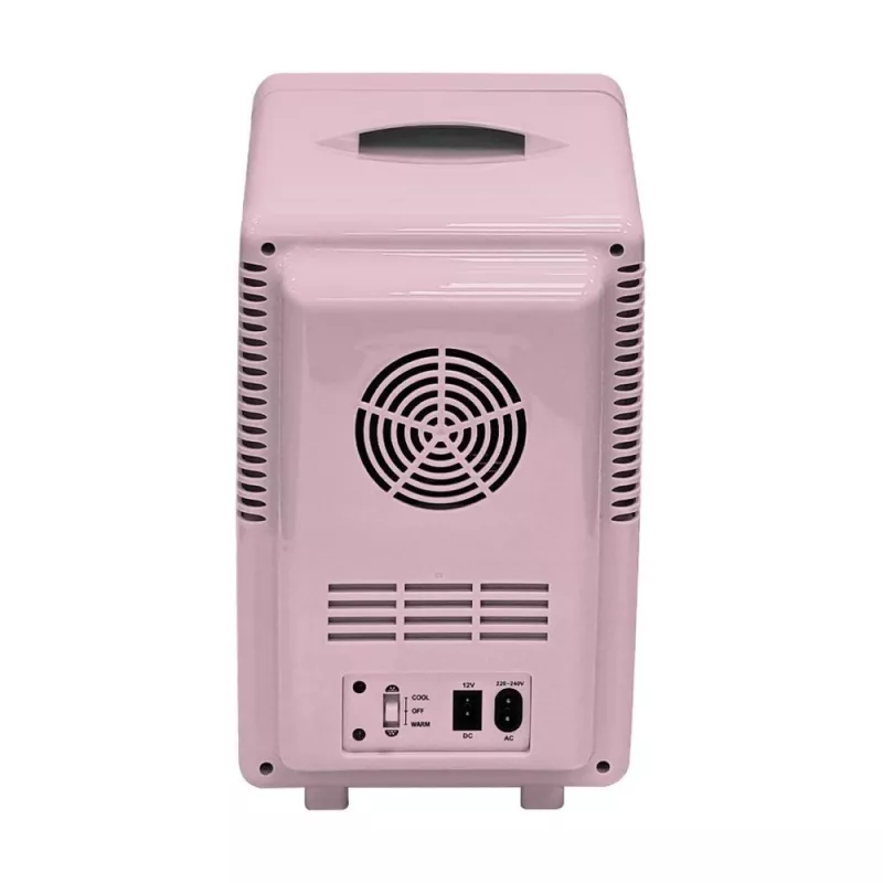ELLE Home ESDAFX08PUEU mini šaldytuvas su LED makiažo veidrodėliu, 8L, purpurinis
