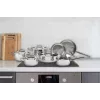 ELLE Home Nerūdijančio plieno 12 dalių puodų ir keptuvių rinkinys ECCS200412A