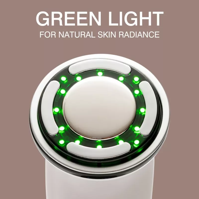 RIO FCAA-EU/1,0 Facemask LED - raudonos, mėlynos, žalios šviesos terapija, 150 LED, įkraunamas