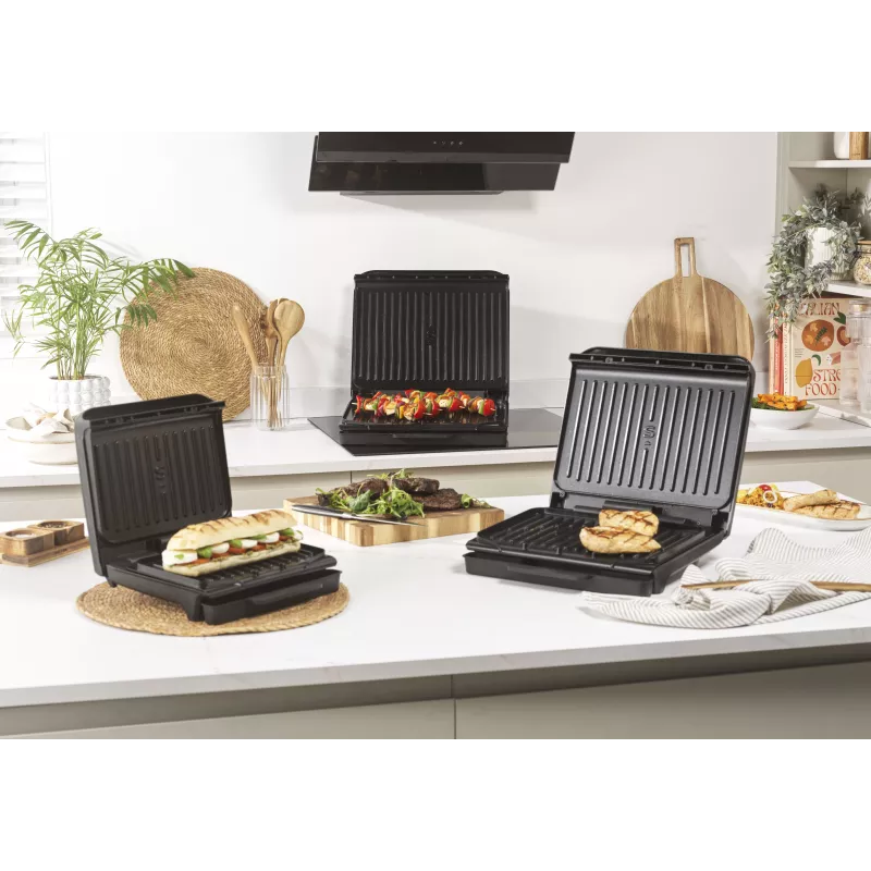 Salter EK6236VDE ActiGrill Everyday Electric Grill, 1000 W, Non-Stick, Black/Silver