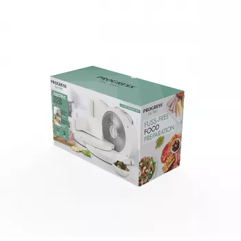 Progress EK3683PFVDE Electric Food Slicer 150W Stainless Steel Serrated Blade 190mm Black/Silver