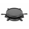 Giles & Posner EK4511GV2VDE Stalo raclette grotelės 1200 W 8 asmenims Juoda/Sidabrinė