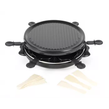 Giles & Posner EK4511GV2VDE Stalo raclette grotelės 1200 W 8 asmenims Juoda/Sidabrinė