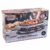 Giles & Posner EK1872GV2VDE Stalo akmeninis raclette grilis - 1200W, 8 asmenims, juoda/pilka