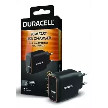 Duracell 20W 1C+1A USB įkroviklis