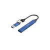CANYON DS-02 4-in-1 USB-A/C Hub Blue