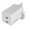 CANYON CU45AC GaN 45W 2xPD UK White Wall Charger