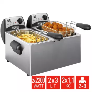 FRITEL Starter gruzdintuvė 6 litrai 4.4kW pilka