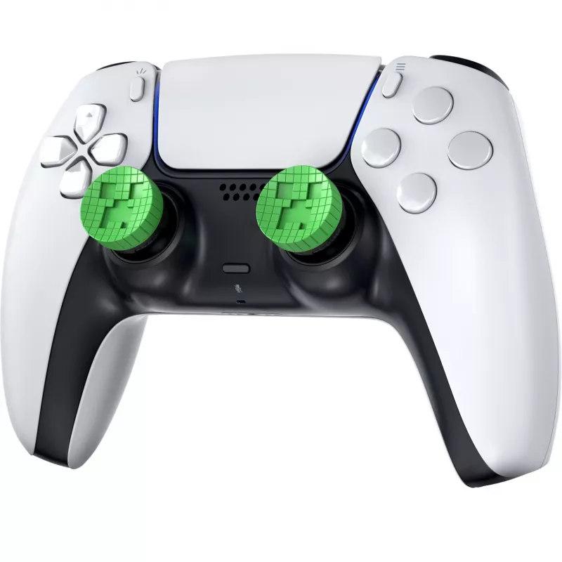 SteelSeries KontrolFreek Minecraft Performance Thumbsticks Creeper Edition (Žalia/Juoda, 2 vnt., skirta PlayStation 5/4 valdikliui)