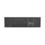 NATEC Dolphin Wireless Bluetooth + 2.4GHz Keyboard CZ/SK Layout, X-Scissors, Aluminium Slim