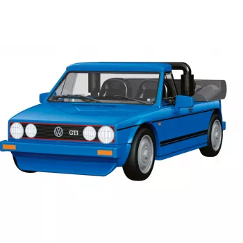 COBI Volkswagen Golf GTI British Version Cabriolet (1984) Blue 1:35 Die-Cast Model Car