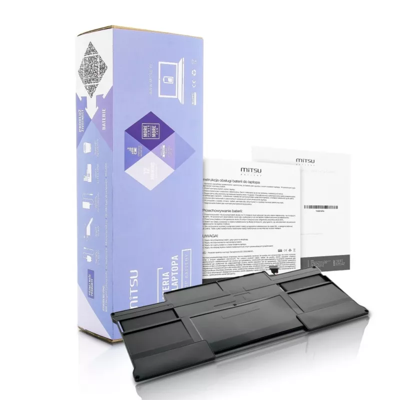 MITSU akumuliatorius, skirtas Apple MacBook Air, 5200 mAh (38 Wh), 7,3 V