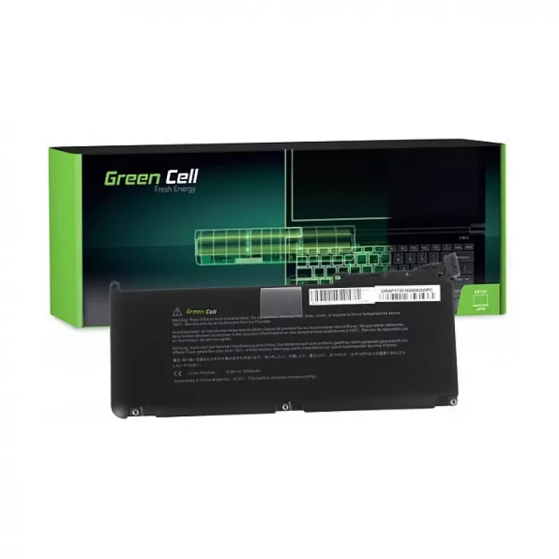 Green Cell baterija, skirta Apple MacBook 13 A1342 Unibody (Late 2009, Mid 2010) 10.8V 5200mAh