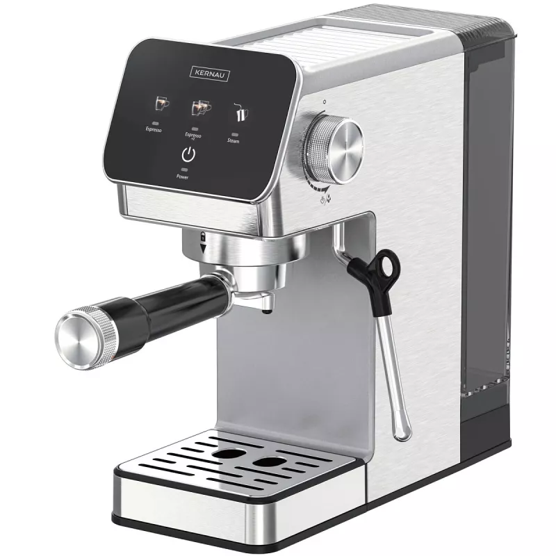 Kernau KCM 131 espreso aparatas, 15 bar, 900 W, 0,9 l vandens bakelis, malta kava ir ESE