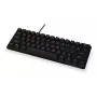 KRUX Qara 60% mechaninė klaviatūra Gateron Yellow RGB USB-C juoda