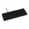 KRUX Qara 60% mechaninė klaviatūra Gateron Yellow RGB USB-C juoda