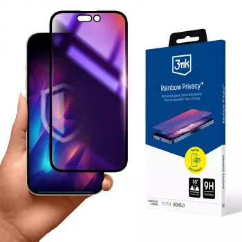 3MK Rainbow privatumo ekrano apsauga, skirta Apple iPhone 16 Plus