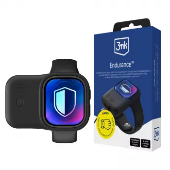 3MK PROTECTION 3mk Endurance Powerbank Case, skirta Apple Watch 49 mm, 2,5W, 1200mAh, USB-C, juoda