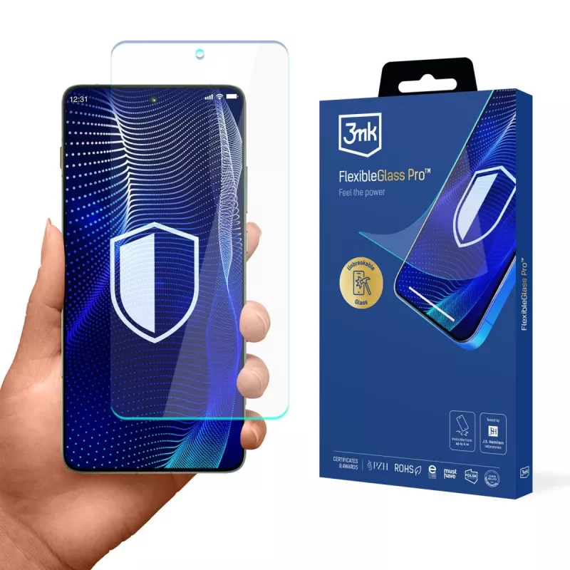 Motorola Edge 70 - 3mk FlexibleGlass Pro hibridinis stiklo ekrano apsauginis stikliukas