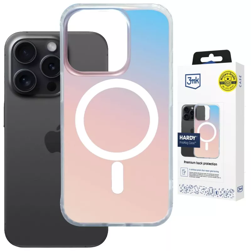 3MK PROTECTION Apple iPhone 15 Pro Max - 3mk Hardy PrisMag Case Black