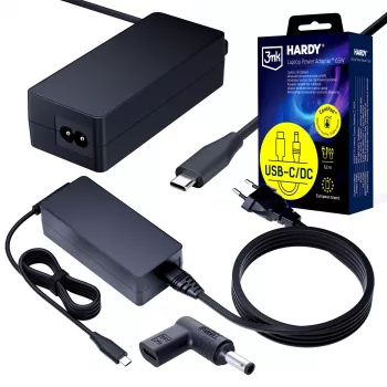 3MK PROTECTION 3mk HARDY Laptop Power Adapter 65W for Dell 20V USB-C/DC 4.5 x 3.0