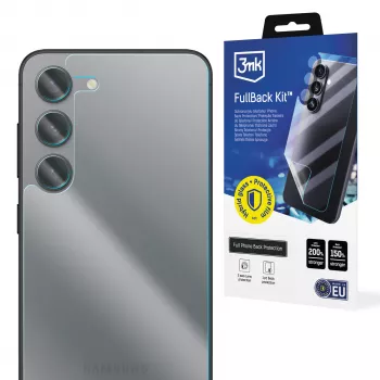 3MK PROTECTION Samsung Galaxy S23 5G pilno korpuso apsauginės plėvelės rinkinys (TPU, permatoma, savaime gyjanti)