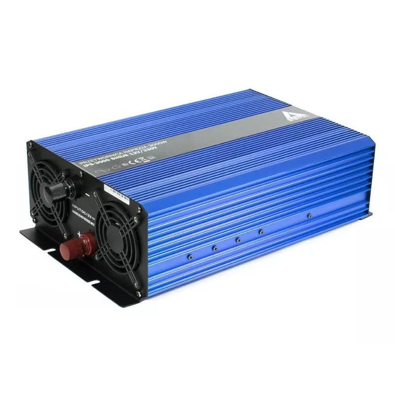 AZO Digital 12 VDC / 230 VAC gryno sinusinio bangos keitiklis 3000W IPS-3000S