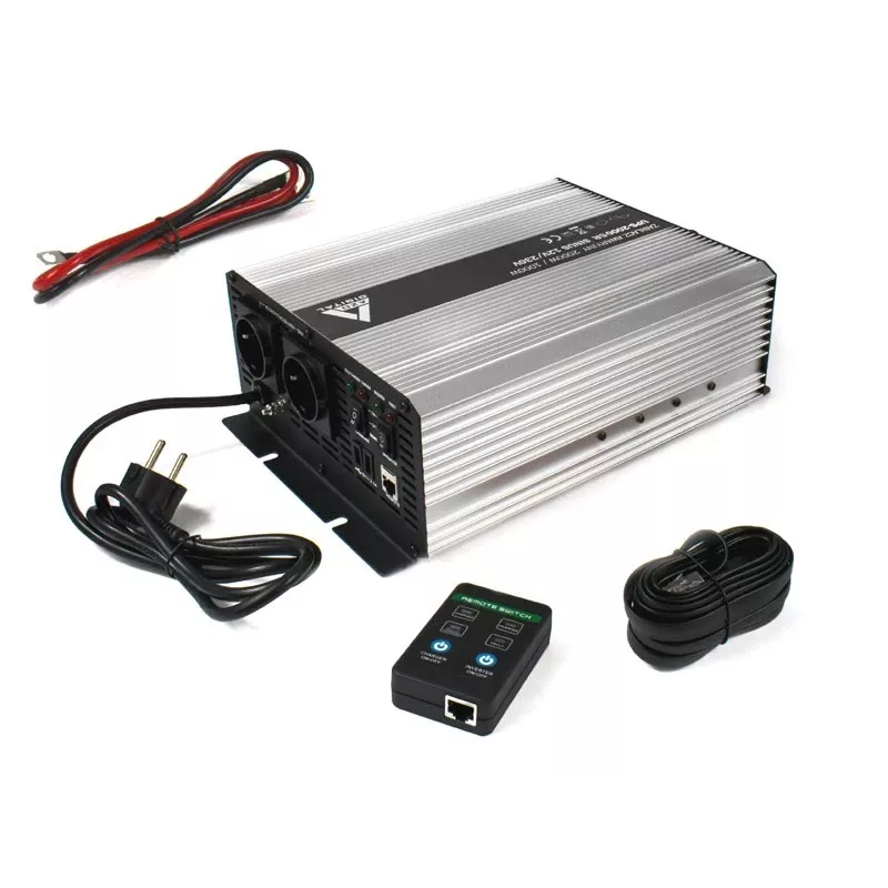 AZO DIGITAL Nepertraukiamo maitinimo šaltinis (UPS + AVR) 12V UPS-2000SR 2000VA 1400W Line-Interactive