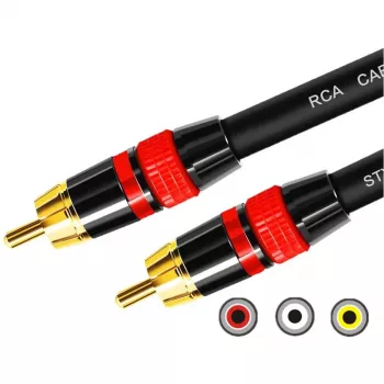 MOZOS Premium RCA į RCA žemų dažnių garsiakalbio kabelis 3m