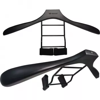 MOZOS WS-BK Automobilinė pakaba drabužiams ant galvos atramos, juoda/sidabrinė, nerūdijantis plienas ir ABS, 20 kg talpa