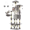 MOZOS Kitty Tree Didelis medinis katės namas aukštas 206 cm