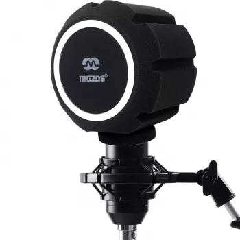 MOZOS PS-5 Sferinis putų pop filtras mikrofonui - Juoda