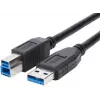 Brackton USB Type-A į Type-B 5Gbps 3m laidas - juodas