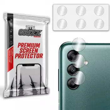 GrizzGlass fotoaparato objektyvo apsauga, skirta Samsung Galaxy A04s – grūdintas stiklas 9H