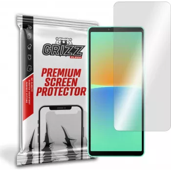 GrizzGlass Hybrid Glass Screen Protector, skirtas Sony Xperia 10 IV - Skaidrus