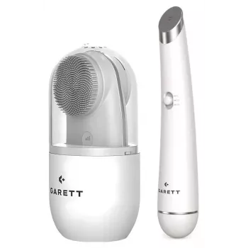 Garett Beauty Multi Clean baltas + Glow Eye baltas odos priežiūros prietaisų rinkinys