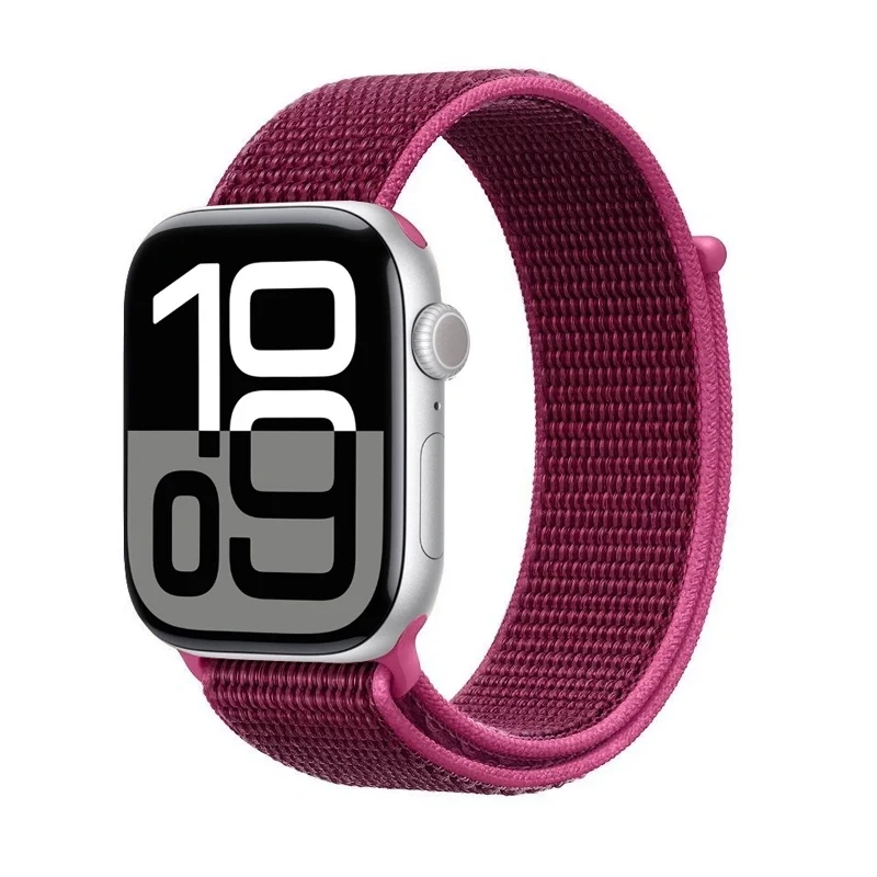 Crong Nylon Sport Band, skirtas Apple Watch 38/40/41/42 mm (Magenta Fusion)