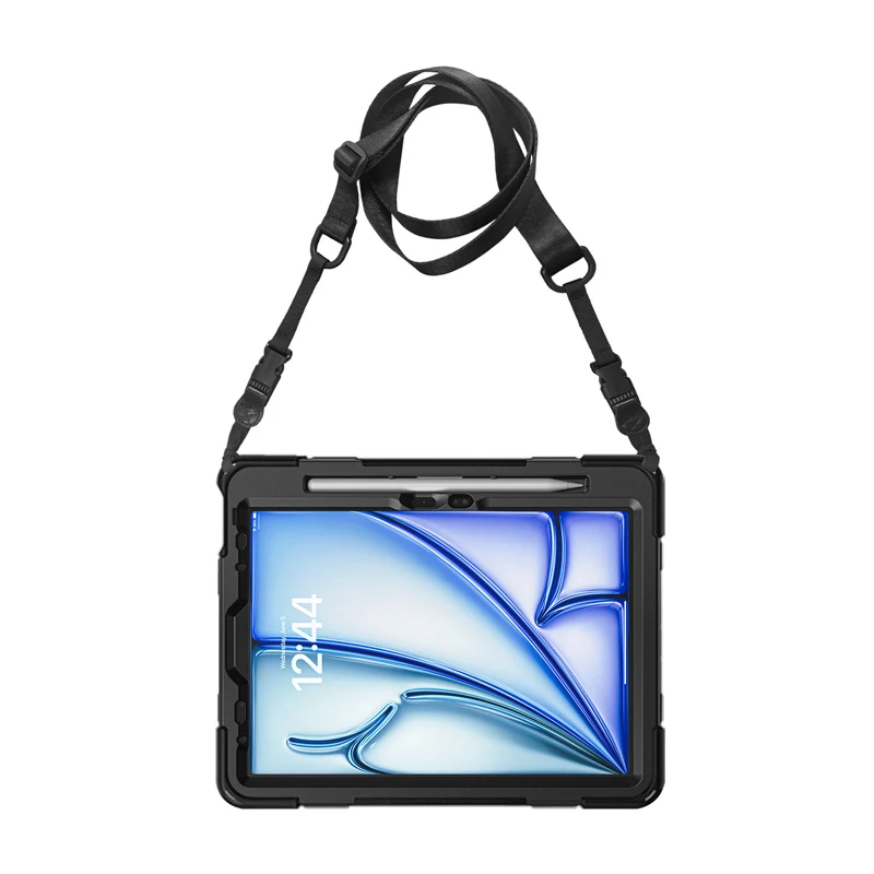 Crong Defender Plus dėklas, skirtas iPad Air 11 inch M3 (2025) / M2 (2024), juodas