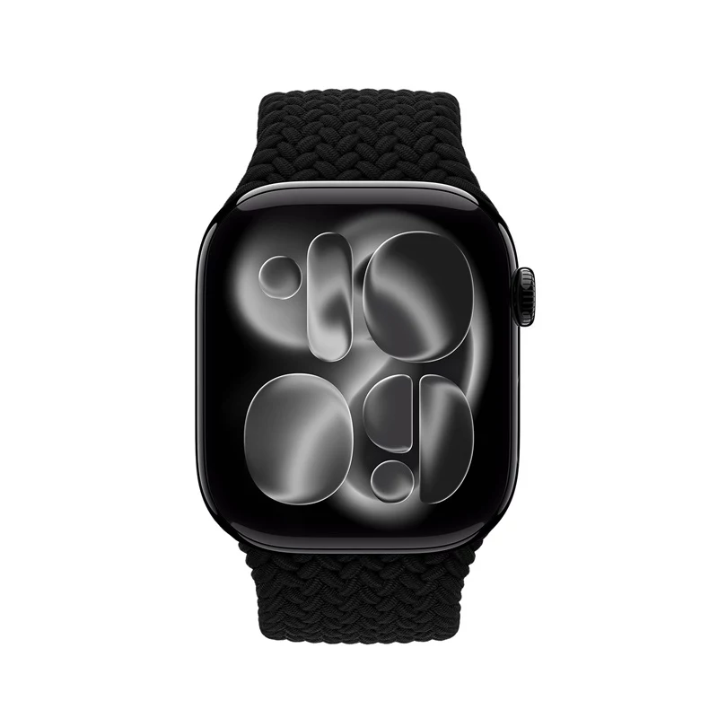 Crong Wave Band Pintas Dirželis, Skirtas Apple Watch 38/40/41/42 mm (Juodas)