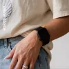 Crong Wave Band Pintas Dirželis, Skirtas Apple Watch 38/40/41/42 mm (Juodas)