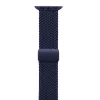 Crong Wave Band Braided Nylon Solo Loop, skirtas Apple Watch 44/45/46/49 mm (tamsiai mėlyna)