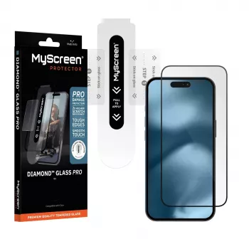MyScreen Diamond Glass Pro grūdinto stiklo apsauginis ekrano stiklas, skirtas Apple iPhone 17 Pro
