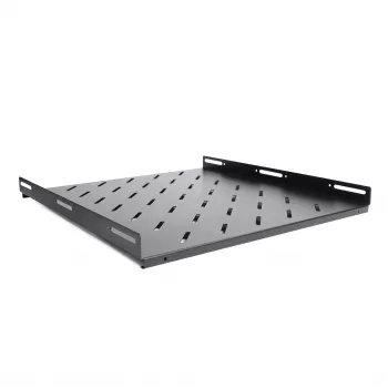RACKTEL RL-P800S 1U 19 colių fiksuota lentyna 800 mm gylio 80 kg apkrova juoda
