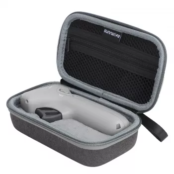 SUNNYLIFE Apsauginis dėklas DJI Motion Controller - Pusiau kietas PU odos EVA nešiojimo krepšys (Juodas)