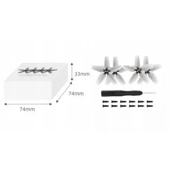 SUNNYLIFE Propeller Set 4 vnt., skirtas DJI Avata / Raudona / 2925s-2-r