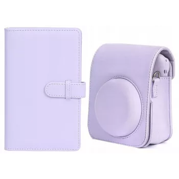 LOVEINSTANT Case Kit, skirtas Fuji Instax Mini 12 + fotoalbumas 108x / violetinė