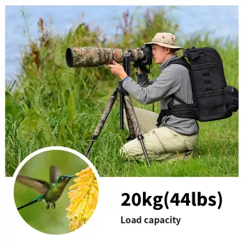 K&F Concept Pro gimbalinė panoraminė galvutė 20kg 1/4 3/8 KF31.033