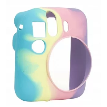 LOVEINSTANT Silikoninis apsauginis dėklas, skirtas Fujifilm Instax Mini 12 - vaivorykštinis