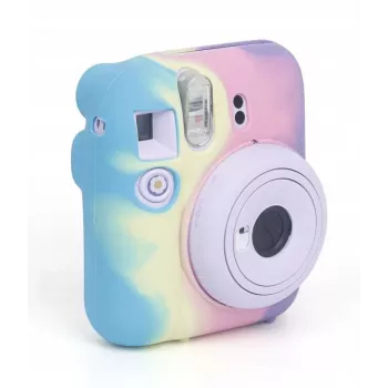 LOVEINSTANT Silikoninis apsauginis dėklas, skirtas Fujifilm Instax Mini 12 - vaivorykštinis